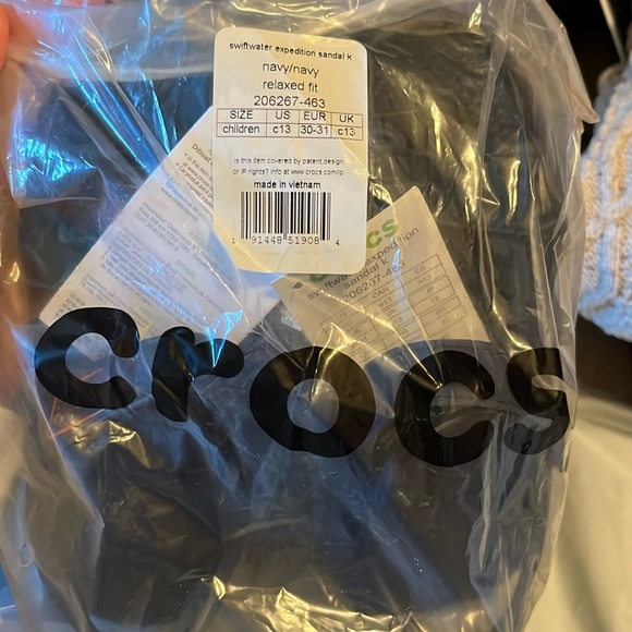 NWT Crocs swiftwater kids sandal size 13 - Picture 3 of 4
